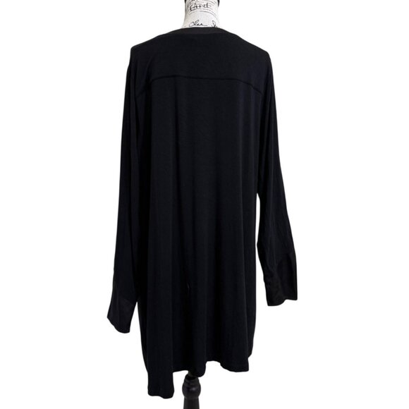 Soft Surroundings Tunic Lagenlook Black Long Sleeve V-Neck Womens Size 2X - Picture 3 of 8